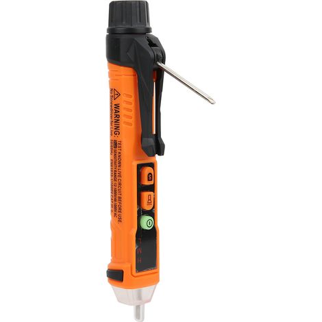 Stylo testeur de tension sans contact PM8909+ - Détecteur de tension alternative avec alarme sonore et lumineuse