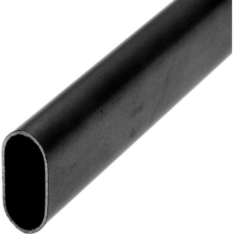 Tube de penderie 30x15mm – Acier noir – Longueur 1 mètre – Fixation suspendue pour espaces confinés – Interges