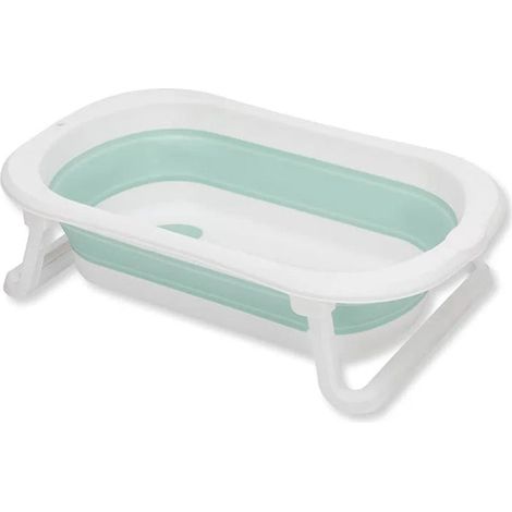 [NEUWERTIG] B-Ware Fillikid Faltbadewanne Babywanne Orca Badewanne Salbei Weiß Faltbar (1/2)