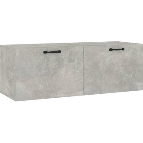 Maison Exclusive - Mobile Pensile Grigio Cemento 100x36,5x35 cm Legno Multistrato