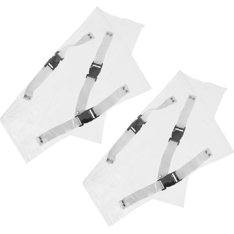 Protection pour Pied de Chaise Dentaire 2 Pièces en Pvc Transparent, Coussin Imperméable et Facile à Nettoyer, Adapté aux Fauteuils de Bureau et Fauteuils Dentaires (1/5)