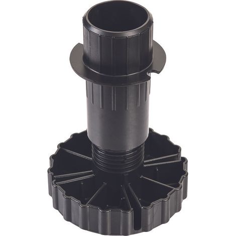 Pied vérin Korrekt Hettich 150 mm – Capacité de charge 450 kg – Réglable de 74 à 205 mm – Pour montage de meubles (1/4)