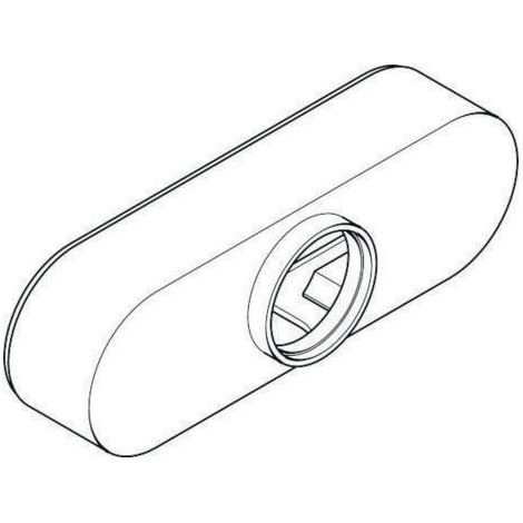 Mezclador monomando para bañera y ducha AP Axor, tapa, blanco