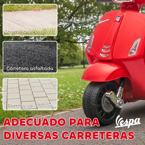 Moto électrique adaptée aux enfants de 2 à 4 ans, équipée d'une batterie 6V, d'un phare, d'un klaxon et de petites roues stabilisatrices - Rouge (1/5)
