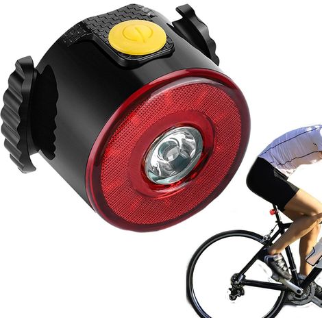 Fanale posteriore per bicicletta super luminoso ricaricabile tramite USB - Fanale posteriore a LED per bicicletta  Adatto per bici da strada e mountain bike, spostamenti in città e cicloturismo. (1/5)