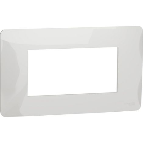Cornice italiana 4 moduli polare Nuovo Unica Studio Schneider NU210418