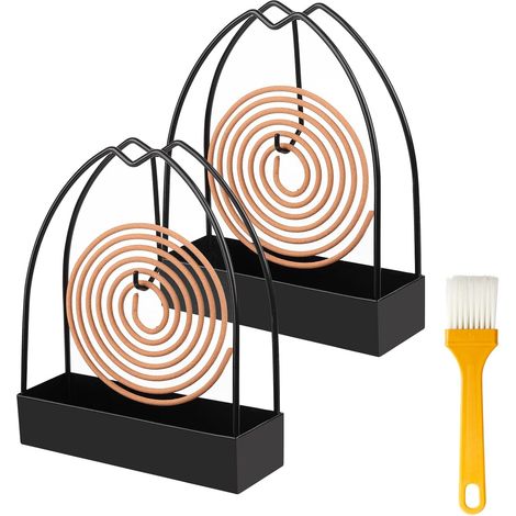 Support De Bobine De Moustique, 2 PCS Support de Bobine Anti-Moustique, Porte Spirale Anti-Moustique, Iron Support Spirale Anti Moustique pour Chambre Salon Cuisine Bureau (1/5)