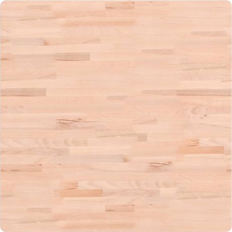 Dessus de table  Dessus de bureau  Plateau de table 80x80x1,5 cm carré bois massif de hêtre