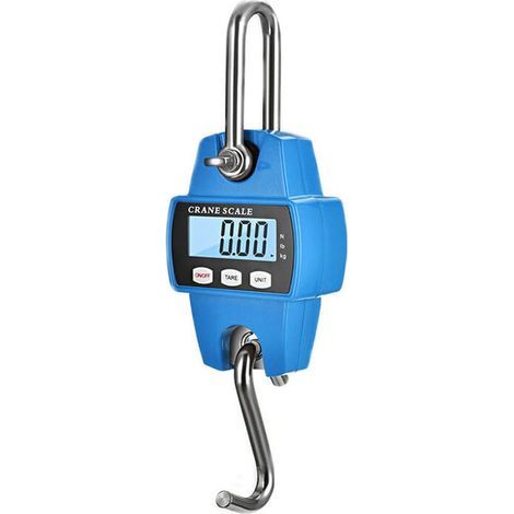 Bilancia a gancio industriale robusta per fattoria, caccia, tiro con l'arco, pesci grandi e sollevamento, con sensore digitale preciso, professionale (660 lb blu), OUYLAF (1/4)
