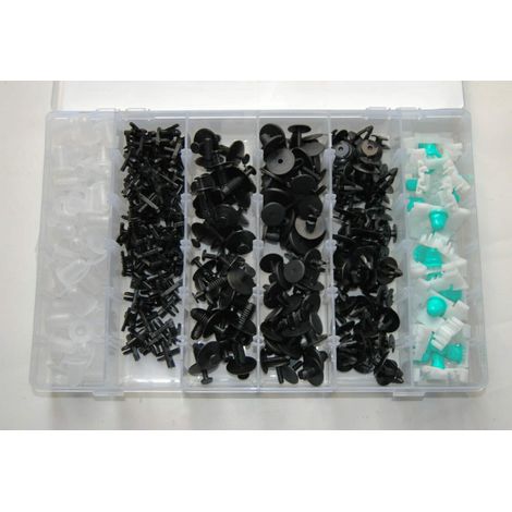 CLIP FERMI FISSAGGIO 290 PZ CARROZZERIA PARAURTI PANNELLI RIVETTI PLASTICA 664