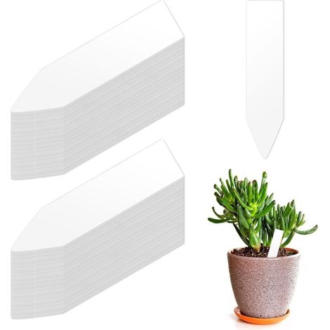 200PCS Etiquette Jardin,Etiquette Potager,Résistants aux Intempéries,Etiquette Plante,Etiquette Semis,pour Jardins,Pots de Fleurs,Plantes en Pot,Arbres Fruitiers,5x1.1cm (1/5)