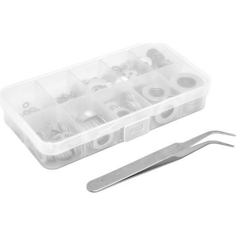 684 Rondelles plates en acier inoxydable 304, assortiment de 684 pièces pour entretien et remplacement (1/5)