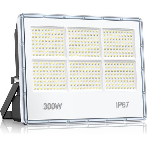 300W Projecteur LED Extérieur - 30000LM 480 LEDs Super Luminoso Bianco Spot LED Extérieur, Eclairage Exterieur Étanche IP67, 7000k Blanc Froid Lampe Exterieur pour Garage, Cour, Rue, Stade (1/5)
