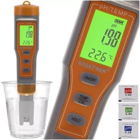 Testeur électronique de qualité de l'eau 4 en 1, pH, TDS, EC et température (1/2)