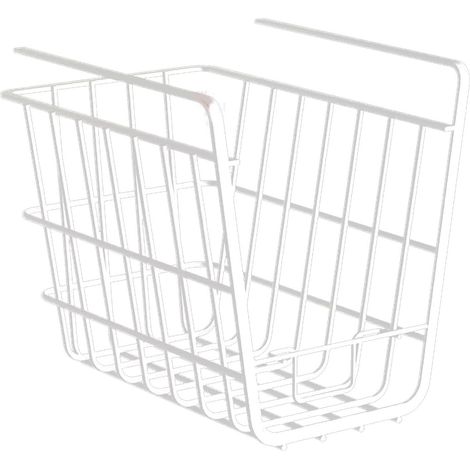 Organisateur De Panier D'étagère sous L'armoire, Support Métallique Suspendu, Ajout d'un Support De Rangement avec Support pour Téléphone (1/5)