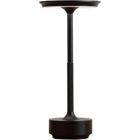 Lampe de table sans fil, rechargeable, tactile, LED, avec variateur pour un usage en Intérieur et Extérieur,1200 mAh,Noir (1/5)