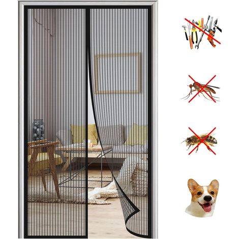 Magnetic Mosquito Net Door, Magnetic Mosquito Net, Magnetic Ultra Fine Mesh Automatic Closure Anti-Fly Curtains Easy Installation