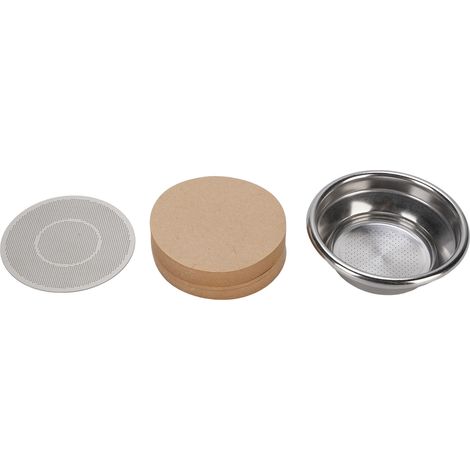 Panier filtrant de remplacement de 54mm, avec écran à rondelle en acier inoxydable, filtres ronds en papier pour café, accessoires de Machine, tasse unique (1/5)