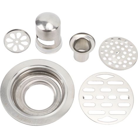 Runder Edelstahl-Bodenablauf, 10 cm (3,94 Zoll), geruchsdicht und rutschfest, für Dusche und Badezimmer (1/5)