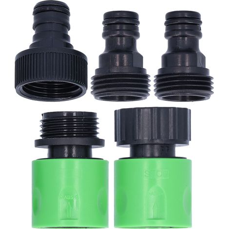 Raccord rapide pour tuyau d'arrosage NPT 3/4, filetage femelle/mâle, pour l'irrigation de jardin et de pelouse (1/3)