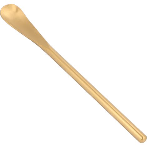 Rührlöffel aus Edelstahl, kurzer Griff, Dessert- und Kaffeelöffel, Rührstab für Küche und Haushalt, goldfarben (1/5)