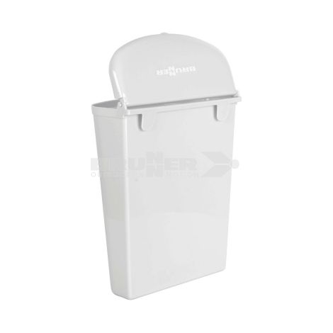 Brunner Abfallbehälter PILLAR weiß (1/4)
