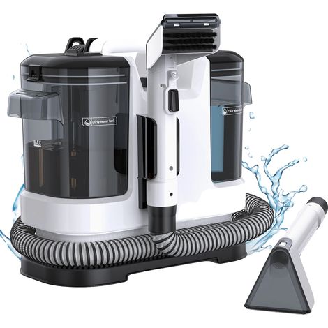 Nettoyeur de tapis, haute puissance d'aspiration, réservoirs doubles, lubluelu v6 noir, UE (1/2)