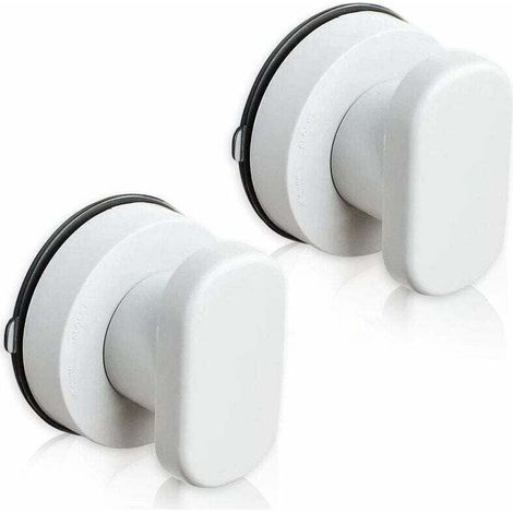 Deux poignées de porte à ventouse, poignées de tiroir à ventouse, adaptées aux armoires, réfrigérateurs, portes vitrées, poignées de déplacement portables avec ventouses puissantes, adaptées aux salle (1/4)