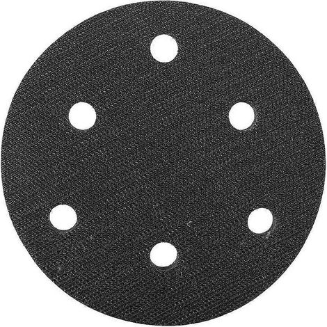 Coussinet d'interface en éponge souple 125 mm de diamètre, 6 trous, compatible avec tampons de ponçage (1/4)