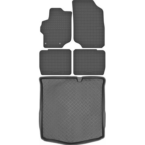 Peugeot 301 Sedán a partir de 2012 SET - Alfombrillas de goma para coche + alfombrilla para maletero