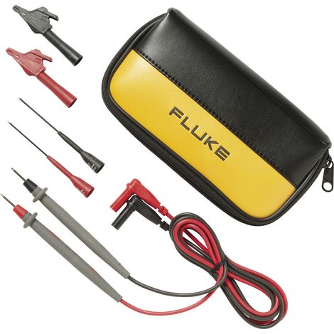 Fluke TL80A-1 Sicherheits-Messleitungs-Set Lamellenstecker 4 mm Prüfspitze 1.50 m Schwarz, Rot 1 St.