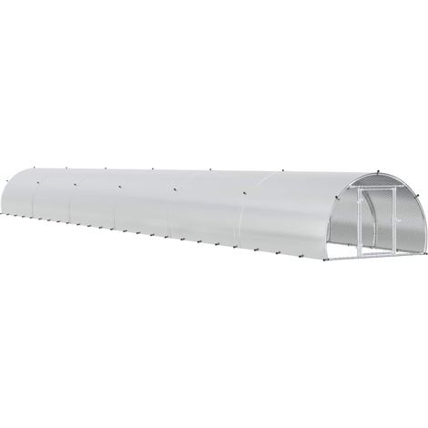 Pollaio Argento 1200 x 150 x 100 cm Acciaio zincato