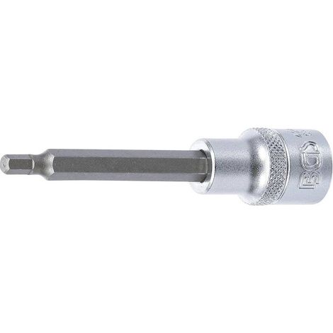 Douille à Embouts 100 mm - 12,5 mm (1/2), Six Pans Intérieurs 5 mm - Précision et Robustesse, Chrome-Vanadium - D-Work (1/5)