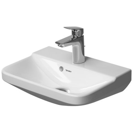 Lavabo DU P3 Comforts 450 mm avec trop-plein, avec ou sans robinetterie, blanc (1/3)