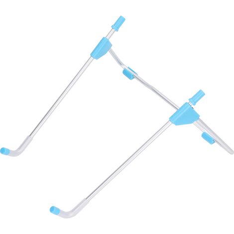 Support pliable pour ordinateur portable, bleu, réglable multi-angles, antidérapant, support portable pour ordinateur portable/tablette (1/5)