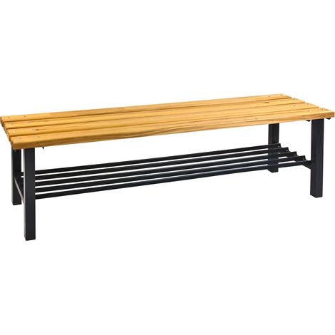 ADB Sitzbank Umkleidebank Garderobenbank mit Schuhrost L1500xB400xH420mm (1/3)