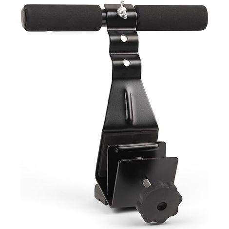 Barre Pour Abdominaux Porte - Barre De Crunch Pour Porte Réglable En Hauteur Avec Repose-Pieds Rembourrés - Noir - 1 Pièce (1/3)