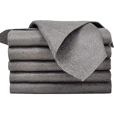 Chiffon de Nettoyage Magique épaissi,Chiffons De Nettoya ge en Microfibre Réutilisables sans Traces pour Cuisines,Chiffons nettoyage Forte absorption d'eau (5pcs) (1/5)