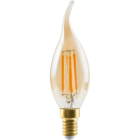 Ampoule LED rétro flamme E14 6W 2200K ambre Nowodvorski