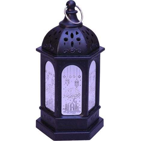 Lanterne LED Ramadan Décorative, Lumière de Nuit Électronique pour Table - Décoration Maison Eid Mubarak