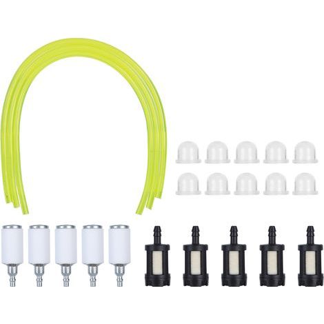Kit ampoule amorçage + filtre carburant + tuyau – remplacement 12538108660 – pour tronçonneuse Poulan (1/5)