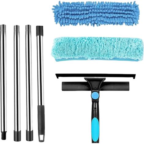 Plumeau long pour le nettoyage - Kit de plumeau télescopique haute portée – (1/5)
