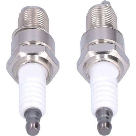 Lot de 2 bougies d'allumage F6RTC pour MTD 95110292 75110292 Torch Engine 131039 Tondeuse à gazon (1/4)