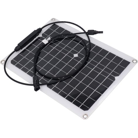 Kit de Panneau Solaire Souple 18V 15W pour Recharge Batterie Caméra Surveillance Portail Automatique Poulailler Bateau Hors Réseau (1/5)