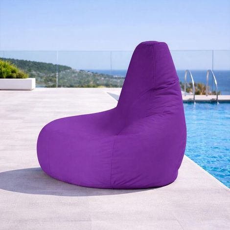 Pouf poire extérieur violet ARTA