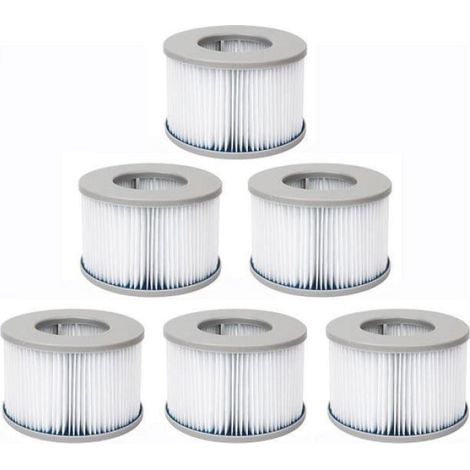 Set mit 6 Whirlpoolfiltern für MSpa aufblasbare Pools – Ø108 cm (1/5)