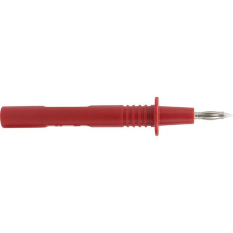 Pointe de test à contact DONAU ELEKTRONIK, 4mm, rouge, 4010