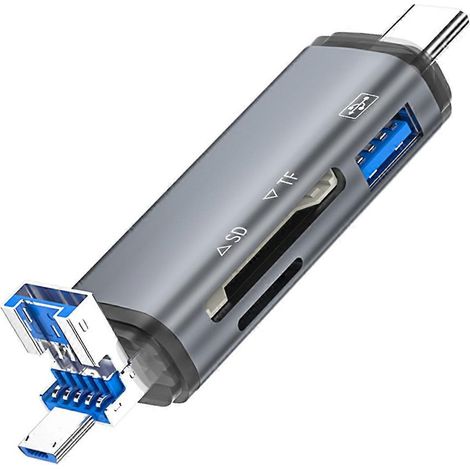 Lecteur de carte micro-SD OTG Type C, adaptateur OTG Type C vers USB-- (1/5)