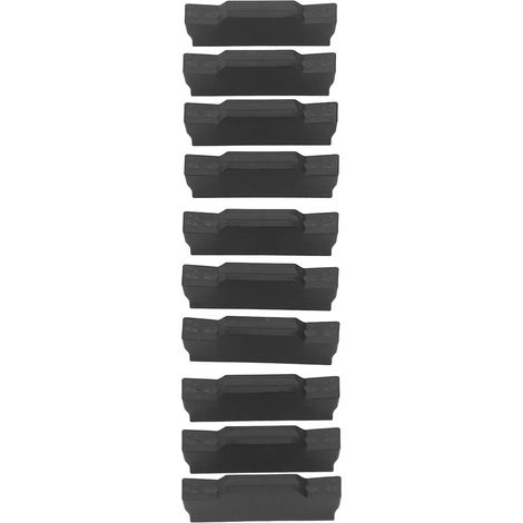Lot de 10 plaquettes carbure revêtues PVD, accessoires de fraisage CNC pour métal (1/5)
