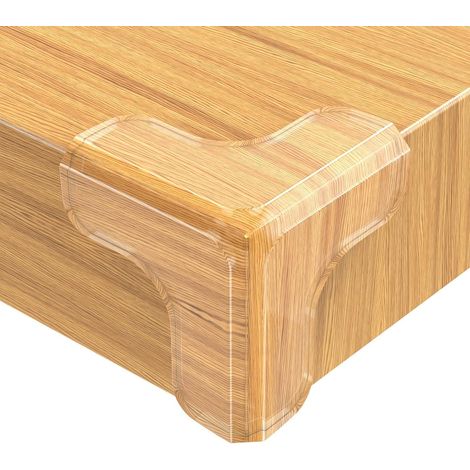 Juego de 12 protectores de esquinas anticolisión para mesas – Protectores de esquinas transparentes con adhesivo fuerte (1/5)
